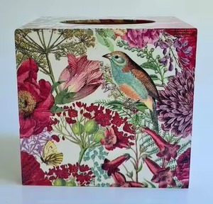 Boîte à mouchoirs en MDF rectangulaire noir et porte-serviettes pour dessus de table de restaurant et d'hôtel pour un usage quotidien - Product Image 2