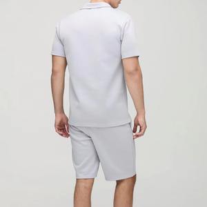 Conjunto de 2 piezas de talla grande transpirable para hombre, conjunto de Polo y pantalones cortos de Fitness, hecho en Pakistán, bajo MOQ, conjuntos cortos de verano para hombre - Product Image 2