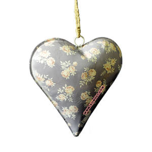 Ornement d'arbre de Noël en forme de coeur en bois fait à la main décoration en bois de meilleure qualité de l'Inde, décoration de vacances, vente en gros disponible - Product Image 6