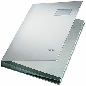 Leitz 100% Recycled Grey Cardboard <b>A4</b> File <b>Folder</b> with 20 Compartments - Product Image 1