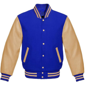 Nouvel an 2026 Design bleu Royal Varsity Letterman vestes avec couleur personnalisée et Logo manches en cuir Varsity Jacket pour unisexe - Product Image 1