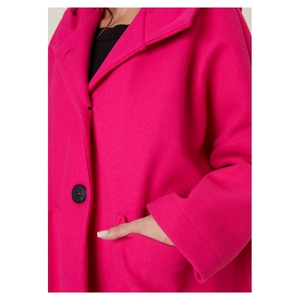 เสื้อโค้ทมีฮู้ดสำหรับผู้หญิงผ้ากำมะหยี่แบบยืดได้มีกระเป๋าขนาดใหญ่มีสีต่างกันสำหรับฤดูใบไม้ร่วงฤดูหนาวอิตาลี - Product Image 5