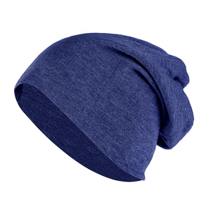 Gorro de invierno 100% de algodón con logotipo personalizado, gorro de punto teñido liso de invierno con bordado 3D, jacquard de estilo de imagen cálida - Product Image 1