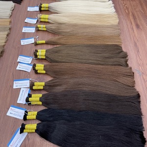 Extensions de cheveux humains vierges Remy vietnamiens de haute qualité en gros, lisses naturels, en vrac, 100g, sans traitement chimique - Product Image 6