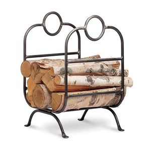 Soporte de troncos plateado SS para jardín interior y exterior y accesorios para el hogar artículo hecho a mano de madera y metal cus - Product Image 4