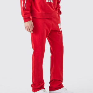 Trending Men's Premium Custom Printed Slim Fit Sudadera con capucha sólida Pantalones de chándal Casual Drop Shoulders Chándal Servicio OEM 100% Algodón - Product Image 5