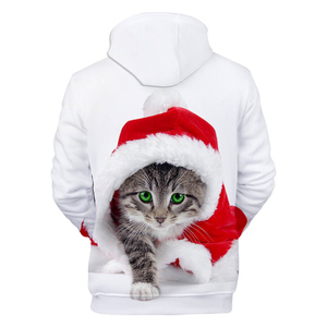Vente en gros personnalisé Joyeux Noël Hoodies prêt à expédier Hoodies Noël personnalisé Fête de la famille Coton Hoodies pour hommes - Product Image 2