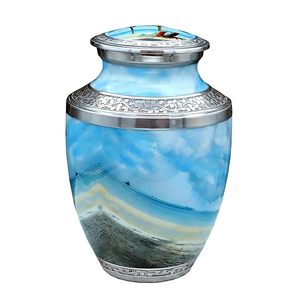 Top Quality Metal Wholesale Cremation <b>Urn</b> for Human & Pet Ashes <b>Large</b> Metal Cremation <b>Urn</b> for Adult Keepsake <b>Urn</b> - Product Image 6