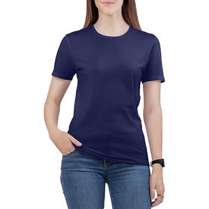 Camisetas básicas de manga corta ajustadas, Camiseta corta suave con cuello redondo, ropa bonita de verano para gimnasio, ropa de moda para mujer, ropa informal para mujer - Product Image 1