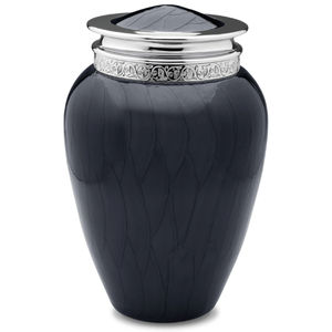 Urna de almacenamiento de cenizas conmemorativas de latón compacto moderno con tapa decorativa y opción de grabado - Product Image 2