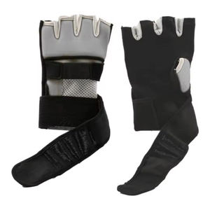 Gants de fitness demi-doigts en cuir avec logo personnalisé OEM, rembourrage en gel, protection UV, sangle de poignet réglable, écologiques - Product Image 6