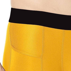 Short de course de gymnastique pour hommes en toile respirante légère Compression à séchage rapide taille élastique motif solide numérique teint uni - Product Image 4