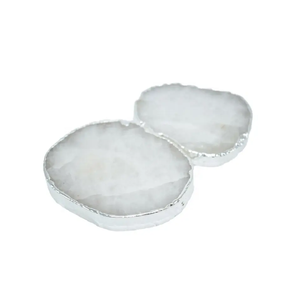 ที่รองแก้วคริสตัลคริสตัลที่รองแก้วทำด้วยมือเป็นของขวัญสำหรับเครื่องดื่มหินควอตซ์ธรรมชาติบำบัดขายส่ง - Product Image 2