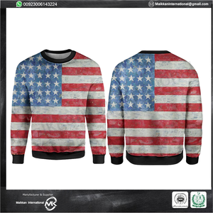 Sudadera de Forro Polar para Hombre, Nueva Moda, Sólida, de Poliéster/Algodón, para Deportes de Otoño, Transpirable, Resistente al Viento, con Estampado Digital - Product Image 3