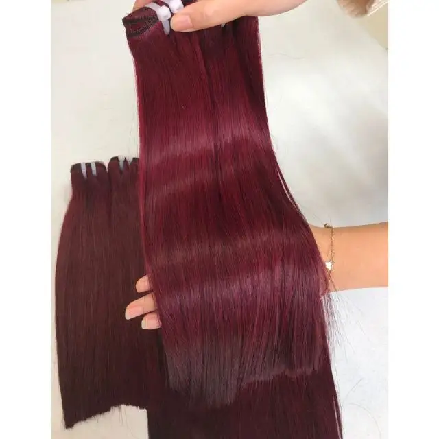Распродажа, прямые натуральные волосы Remy, прямые волосы винного цвета, вьетнамские человеческие волосы от компании TL Hair