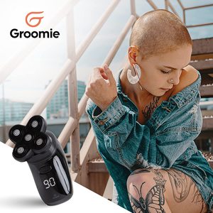 Rasoir Électrique Rechargeable pour Hommes et Femmes, Lames Rotatives, Étanche IPX7, Utilisation Humide/Sèche, Tondeuse Corporelle, Nez, Oreilles, Tête Chauve, Tondeuse à Cheveux - Product Image 1