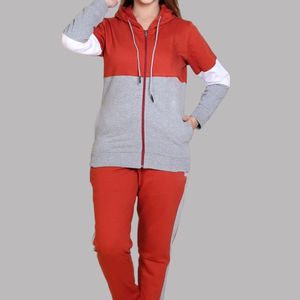 Chándal de mujer de nuevo estilo, chándal de mujer con estampado personalizado teñido liso, chándal de mujer de algodón y poliéster hecho al por mayor - Product Image 1