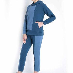 Conjunto Deportivo de 2 Piezas para Mujer, Invierno 2026, Sudadera con Capucha y Pantalones Deportivos, Casual, Felpa Sólida, Secado Rápido, Transpirable, Ecológico, Antiolor - Product Image 5