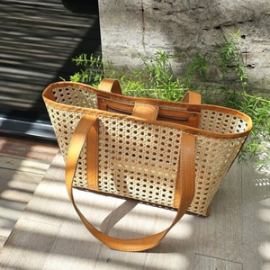 Amazon กระเป๋าโท้ทหวายสไตล์โบฮีเมียนแนววินเทจกระเป๋าสานริมชายหาดแบบเปิดที่ทันสมัยสำหรับสุภาพสตรีแฟชั่นสำหรับวันหยุดฤดูร้อน - Product Image 3