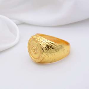 Anillos de boda de moda de ojo del diablo de viento Retro para hombres al por mayor de moda chapados en oro certificados para fiestas de compromiso - Product Image 6