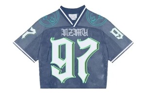 Camiseta de fútbol americano personalizada de gran tamaño Boxy recortada camiseta de rugby sublimación camiseta de gran tamaño - Product Image 4