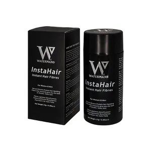 Watermans 120 unidades de proteína natural à base de queratina corretivo para cabelo 23g tratamento corretivo para perda de cabelo castanho escuro