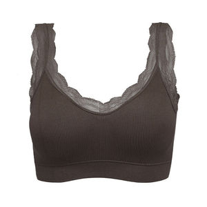 Soutien-gorge de sport respirant et confortable pour femme, à col en U, couleur unie, sans manches, séchage rapide, design unique, vente chaude, OEM - Product Image 5