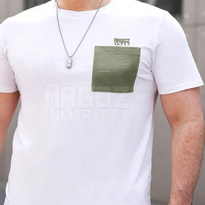 บริการ OEM ชุดเสื้อยืดและกางเกงขาสั้นลำลองสำหรับผู้ชายชุดเสื้อผ้าฝ้ายระบายอากาศได้สำหรับฤดูร้อน - Product Image 5