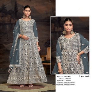 Vestido de novia bordado pesado Inbian exclusivo para mujer, ropa de fiesta, trajes paquistaníes, vestido de novia India 2025 para nueva colección - Product Image 4