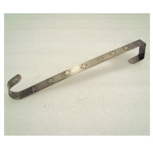 Cintre de guirlande en métal fini nickel avec renne pour crochet de guirlande de noël porte d'entrée décorative - Product Image 4