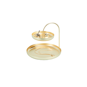 Newly Design Gold Plated Brass <b>Cake</b> <b>Stand</b> With 3 Tier for Hotel Bakery Birthday Parties <b>Cake</b> Serving Display <b>Stand</b> - Product Image 4