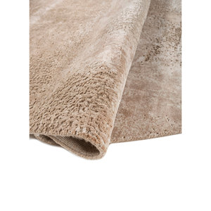 Uvenuti Solid Color Beige & <b>Brown</b> Hand Knotted <b>Wool</b> & Bamboo Silk Rug for Home-LRB-1810 - Product Image 2
