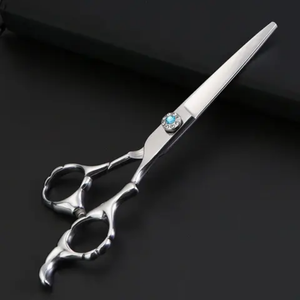 Juego de tijeras de corte y adelgazamiento de cabello de peluquero profesional de acero inoxidable con hoja afilada para salones de belleza - Product Image 2