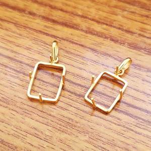 Pendentif de haute qualité en argent sterling 925 massif, serti à griffes ovales, 8x10 mm, semi-monté, serti de pierres fait main, bijoux fins personnalisés - Product Image 2