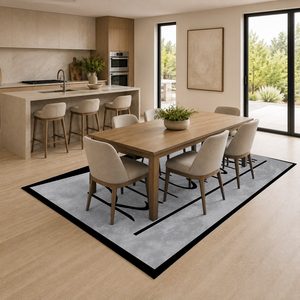 Tapis RUGS DEPOT LXDP-0746, vente en gros, gris anthracite, kilim ethnique, imprimé numériquement, lavable en machine, tapis en chenille, antidérapant - Product Image 4