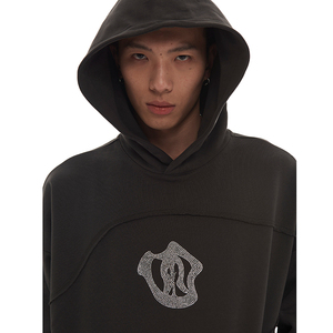 เสื้อมีฮู้ดเปิดไหล่ประดับพลอยเทียมสำหรับผู้ชายเสื้อฮู้ดมีซิปแบบเต็มเสื้อมีฮู้ดแบบว่างเปล่าดีไซน์ตัวอย่างฟรีเสื้อมีฮู้ดสำหรับผู้ชายโลโก้ที่กำหนดเอง - Product Image 6