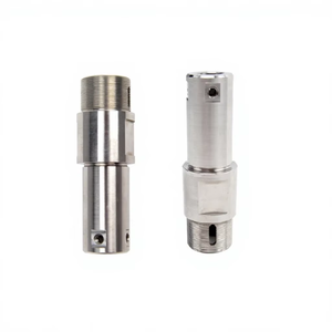 เพลาเหล็กกล้าไร้สนิมแบบขึ้นรูปด้วยเครื่อง CNC พร้อมเกลียวและรูสำหรับยึดตำแหน่งความแม่นยำสูง สำหรับเครื่องจักรไฮดรอลิก - Product Image 1