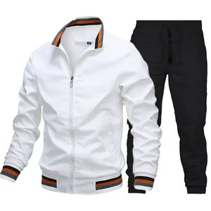 2025 personnalisé hommes vêtements de sport Jogging survêtements fermeture éclair hommes formation Joggers Polyester coupe-vent Nylon survêtement pour unisexe - Product Image 6