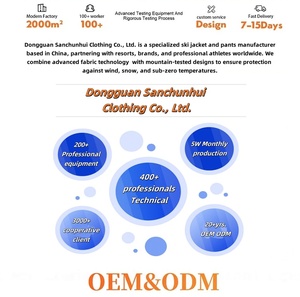 Ensemble de vêtements de ski et de snowboard unisexe, veste et pantalon imperméables, respirants et coupe-vent pour filles et garçons - Product Image 5