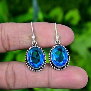 Pendientes Colgantes Modernos de Plata de Ley 925 Chapados en Oro para Mujer - Joyería Hecha a Mano de la Mejor Calidad por Jessica Creation - Product Image 4