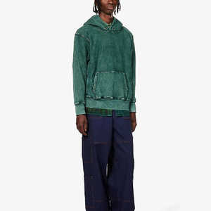 Nueva tendencia Artículo Ropa de calle Jersey Vintage Doble capa Lavado ácido Sudadera con capucha Transpirable Desgastado Térmico Tie Dye Sudaderas con capucha - Product Image 5
