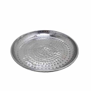 Vaisselle en fer, assiette ronde de service, couleur or, assiettes à dîner pour la décoration des restaurants et des hôtels, assiette de service artisanale - Product Image 5