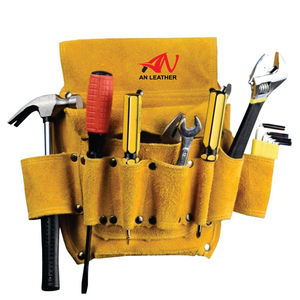 High Quality <b>Leather</b> OEM Customizable Electrician <b>Tool</b> Bag with Adjustable Strap Multi-Function Storage & Custom Design - Product Image 1