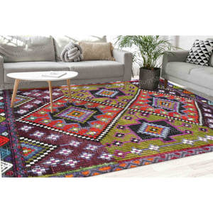 Geometric Pattern Printed <b>Rug</b>: Modern, Versatile, and Stylish,Nonwoven Soft <b>Rug</b> - Product Image 1