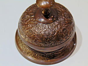 Campana de escritorio de mesa de latón Vintage antiguo, nuevo mostrador de recepción adornado, servicio de Hotel, producto artesanal de Metal pulido moderno - Product Image 2