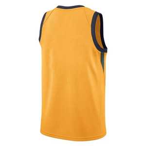 Style classique avec tissu en maille fraîche haut de basket-ball jaune et noir et short ensemble de maillot de basket-ball de lycée fabriqué au Pakistan - Product Image 2