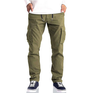 Pantalones Cargo de calidad premium superventas para hombre, estilo popular, cintura deportiva, tela de algodón de alta calidad, estampado personalizable - Product Image 1