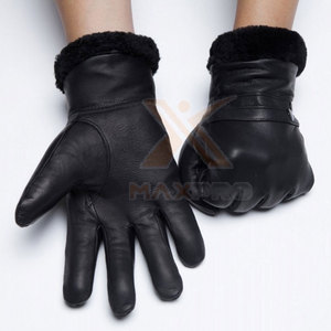 Comfortable Unisex Leather Winter Outdoor Fashion <b>Gloves</b> Touchscreen Breathable Design OEM Custom Service Low Price Keeping Warm - Product Image 4