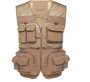 เสื้อกั๊กฟิตเนสผู้ชายแบบสั่งทำพิเศษ สไตล์ลำลองล่าสุด ผ้าโพลีเอสเตอร์ 100% ระบายอากาศได้ดี มีกระเป๋าหลายช่อง - Product Image 5