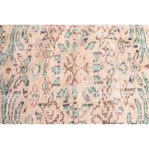 Alfombra Turca Vintage de 5.4x8.4 pies, Alfombra Azul con Diseño de Patchwork - Product Image 5